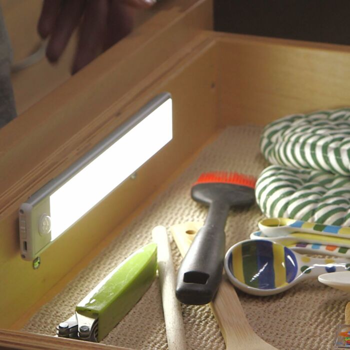HandyLUX LED-Leiste «Slim Bright», mit Bewegungssensor, wiederaufladbar, 90 Lumen