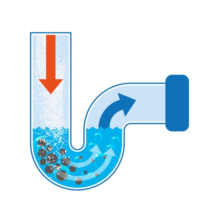 Granulat «Pure 100 Drain Free», gegen verstopfte Abflüsse