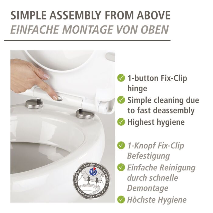 WC-Sitz Yak, Absenkautomatik, Thermoplast