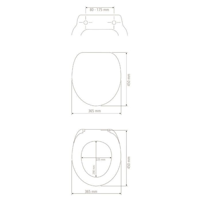 WC-Sitz Yak, Absenkautomatik, Thermoplast
