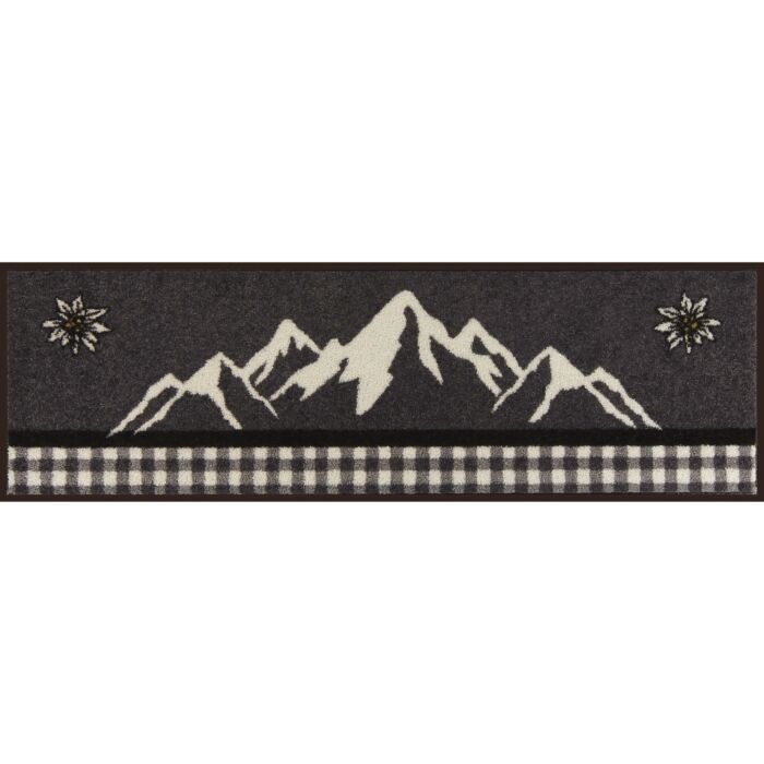 Fussmatte Bergland Edelweiss, 30x100 cm