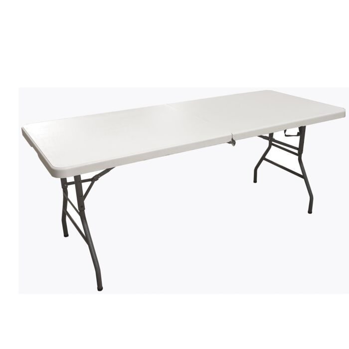 Table pliante, réglable en hauteur et résistante aux intempéries