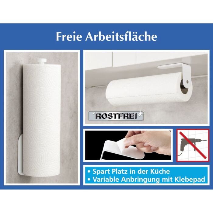 Küchenrollenhalter mit Klebepad