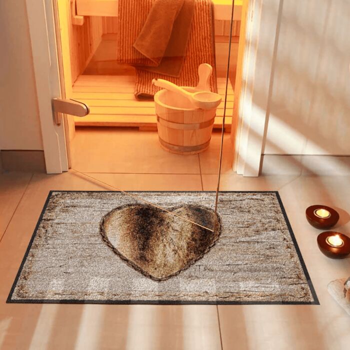 Türvorlage «Chalet Heart», 50x75 cm