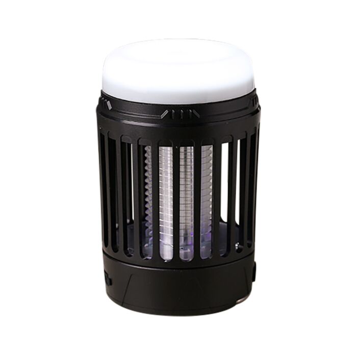 Piège à moustiques 4 en 1 avec module solaire, lumière UV, lampe de poche & fonction SOS
