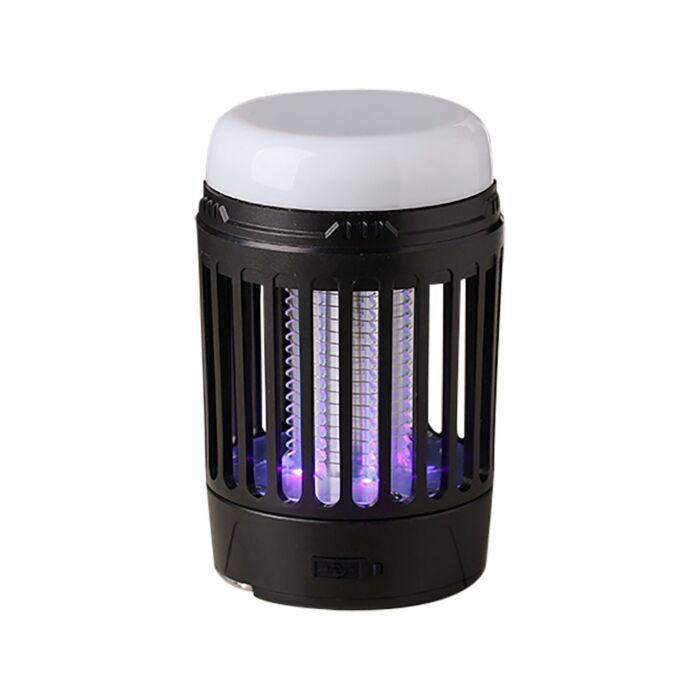 Piège à moustiques 4 en 1 avec module solaire, lumière UV, lampe de poche & fonction SOS