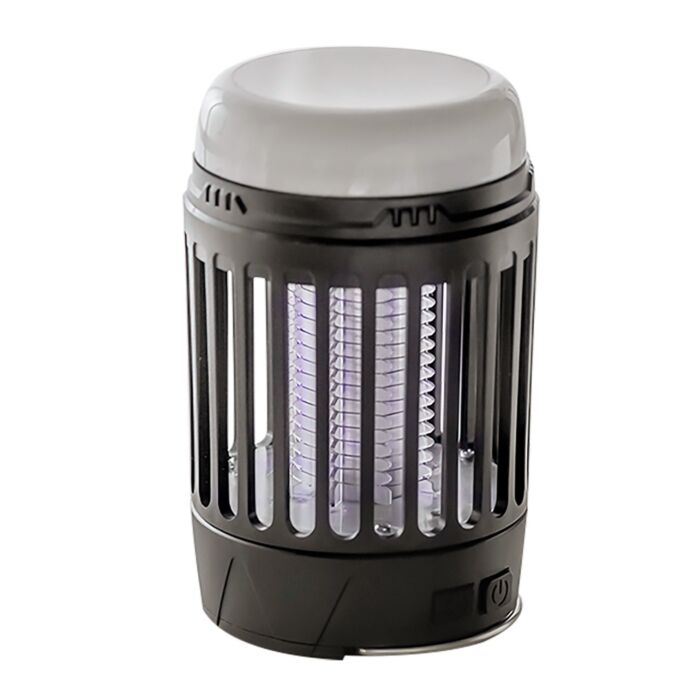 Piège à moustiques 4 en 1 avec module solaire, lumière UV, lampe de poche & fonction SOS