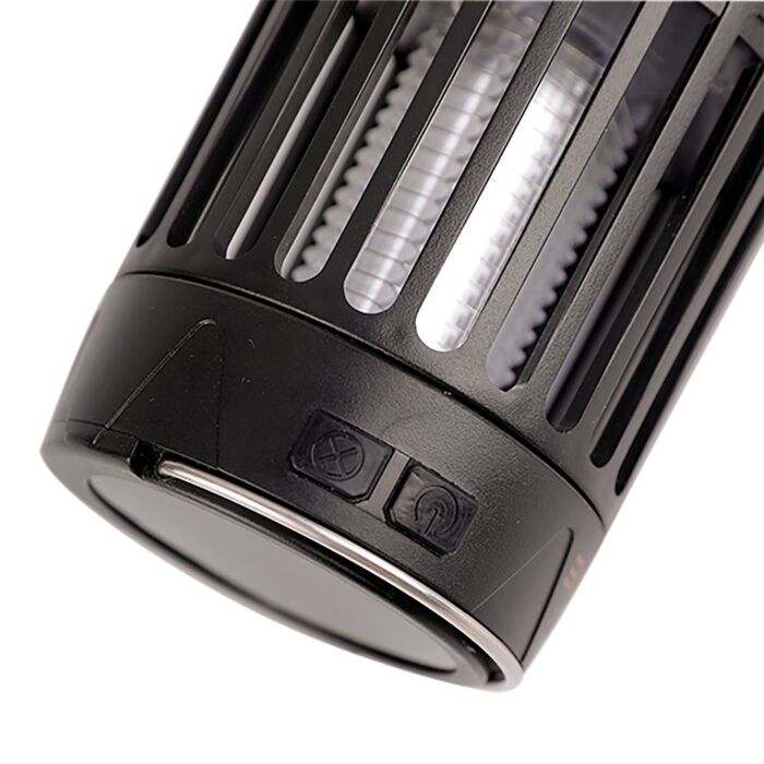 Piège à moustiques 4 en 1 avec module solaire, lumière UV, lampe de poche & fonction SOS