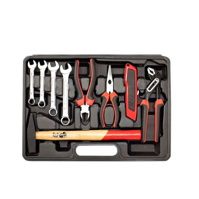 Werkzeugkoffer 77-teilig «CompactPro», für Haushalt und Hobby