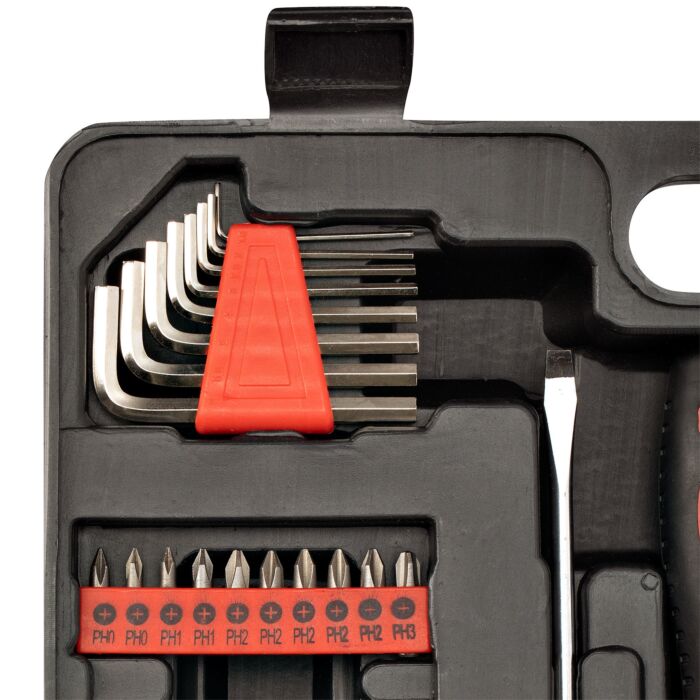 Werkzeugkoffer 77-teilig «CompactPro», für Haushalt und Hobby
