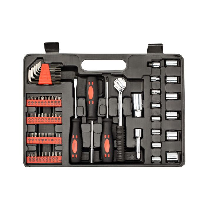Werkzeugkoffer 77-teilig «CompactPro», für Haushalt und Hobby