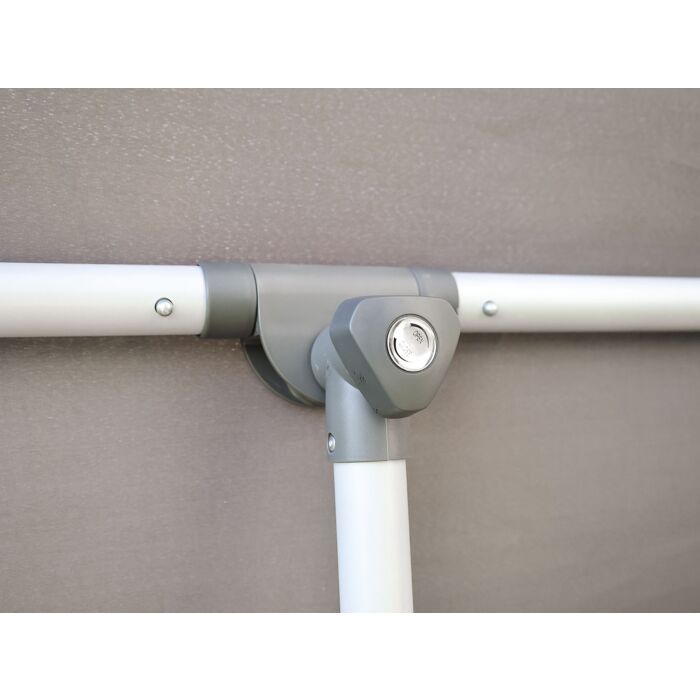 Balkon-Sonnenschirm, 210x150 cm, mit Halterung