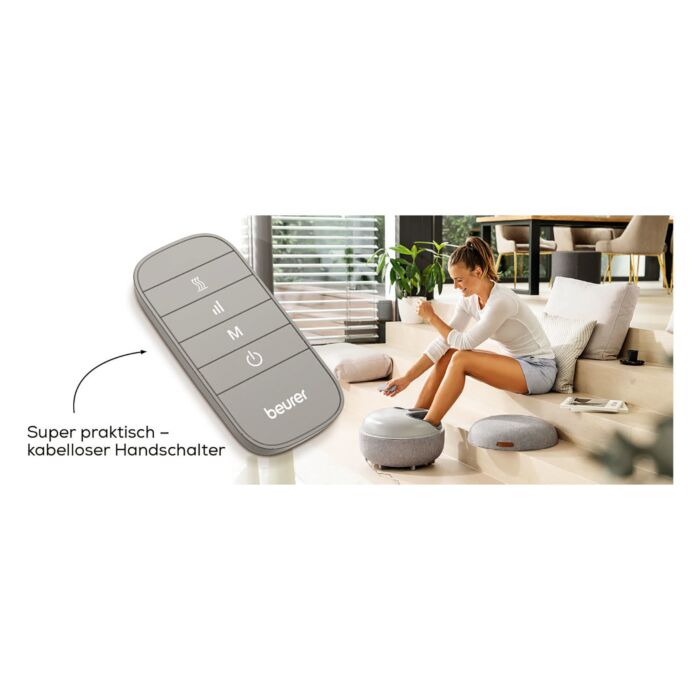 Appareil de massage Shiatsu pour les pieds Beurer FM 120, avec fonction chaleur et massage par compression d'air