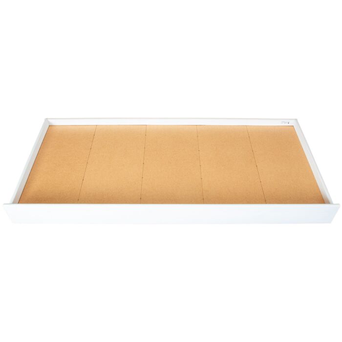 Bettschublade für Einzelbetten, 90x200 cm, auf Rollen, weiss