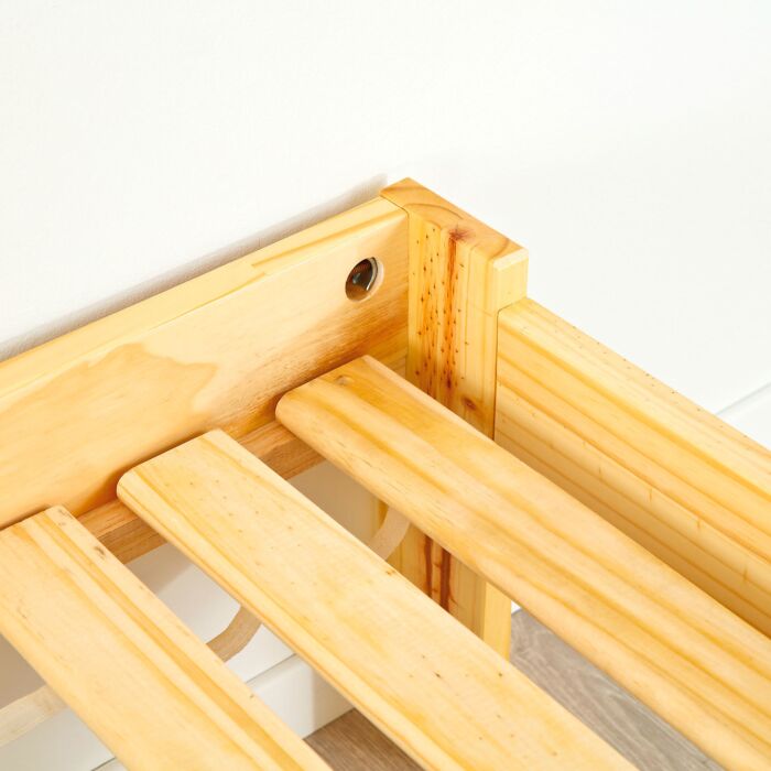 Roll-Lattenrost aus massivem Kiefernholz, 90x200 cm