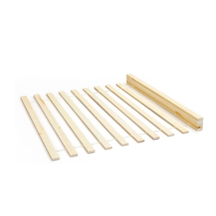 Roll-Lattenrost aus massivem Kiefernholz, 90x200 cm