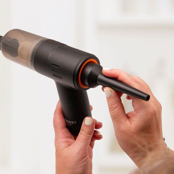 Aspirateur à main Livington Pocket Vac sans fil, avec fonctions aspiration et souffleur