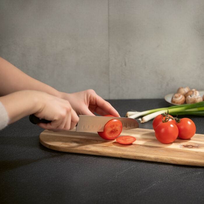 Gourmetmaxx Set de couteaux, 6 pièces, support souple