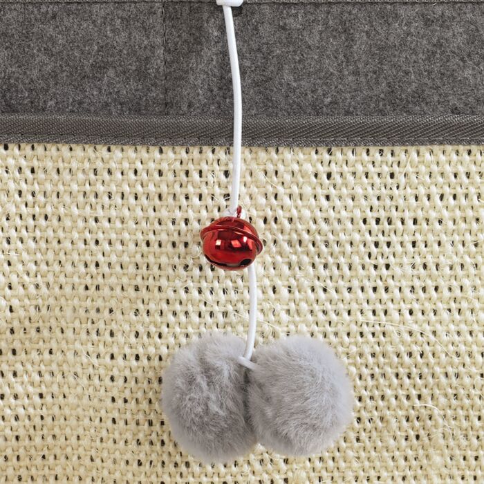 Tapis à gratter pour chats avec balles de jeu, peu encombrant