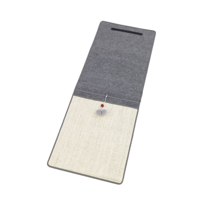 Tapis à gratter pour chats avec balles de jeu, peu encombrant
