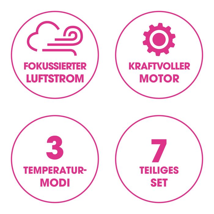 VITALmaxx Air Styler Plus, 7-teilig