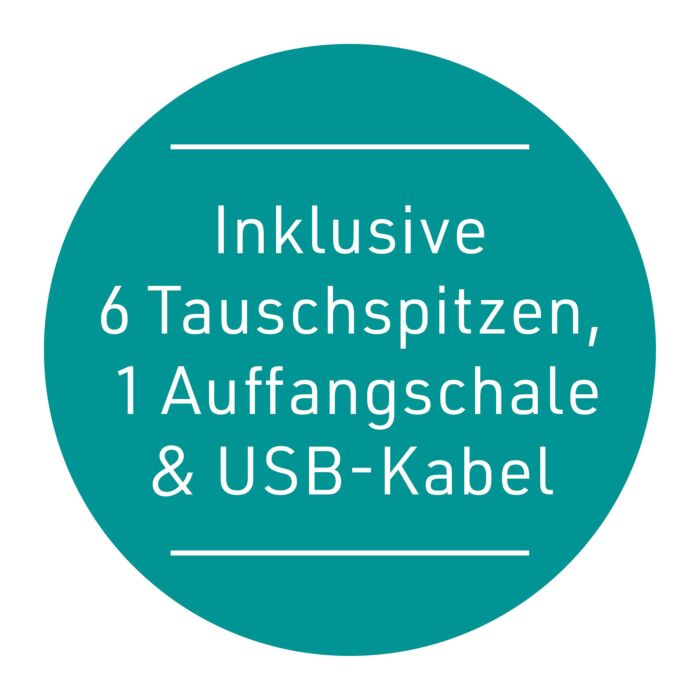 Wush by BlackWolf, sanfter Ohrenreiniger mit Wasserstrahl & 6 Tauschspitzen