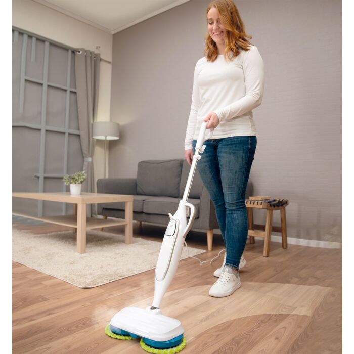 Livington rotierender Dampfreiniger «Steam Twister», weiss