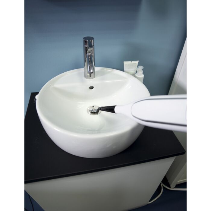 Livington rotierender Dampfreiniger «Steam Twister», weiss