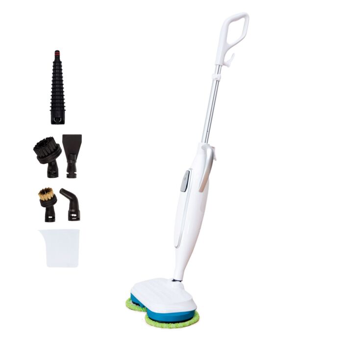 Livington rotierender Dampfreiniger «Steam Twister», weiss