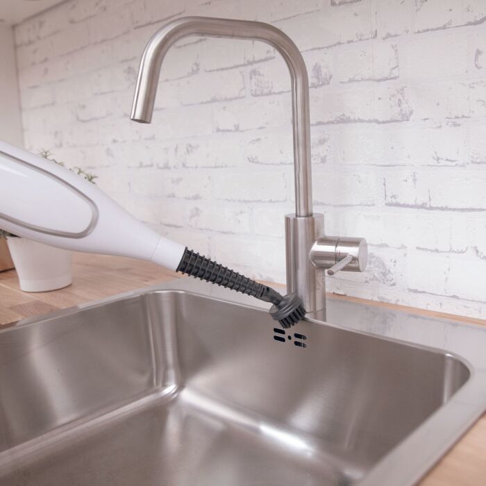 Livington rotierender Dampfreiniger «Steam Twister», weiss