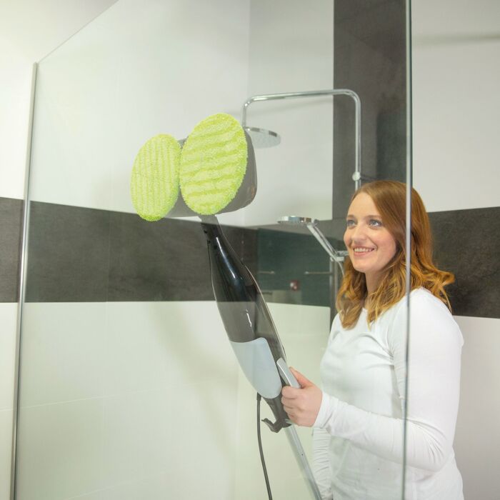 Livington rotierender Dampfreiniger «Steam Twister», weiss