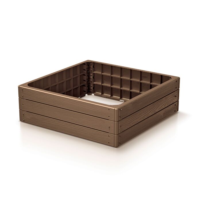 Palisade «Base Woody», plastique aspect bois