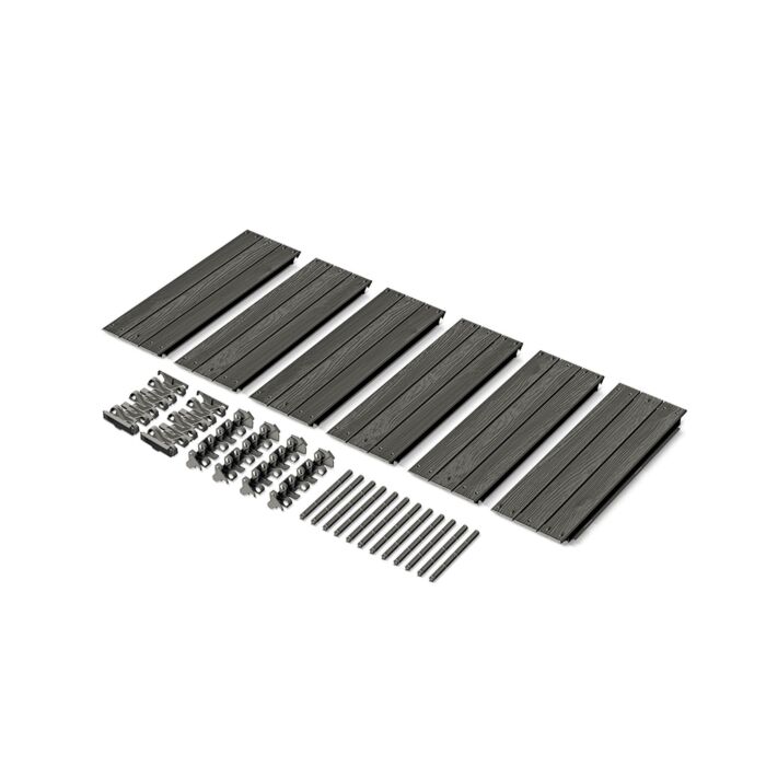 Palisade «Base Woody», plastique aspect bois