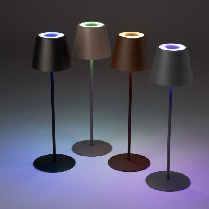 LED-Tischleuchte, dimmbar, mit Farbwechsel und USB-Ladekabel