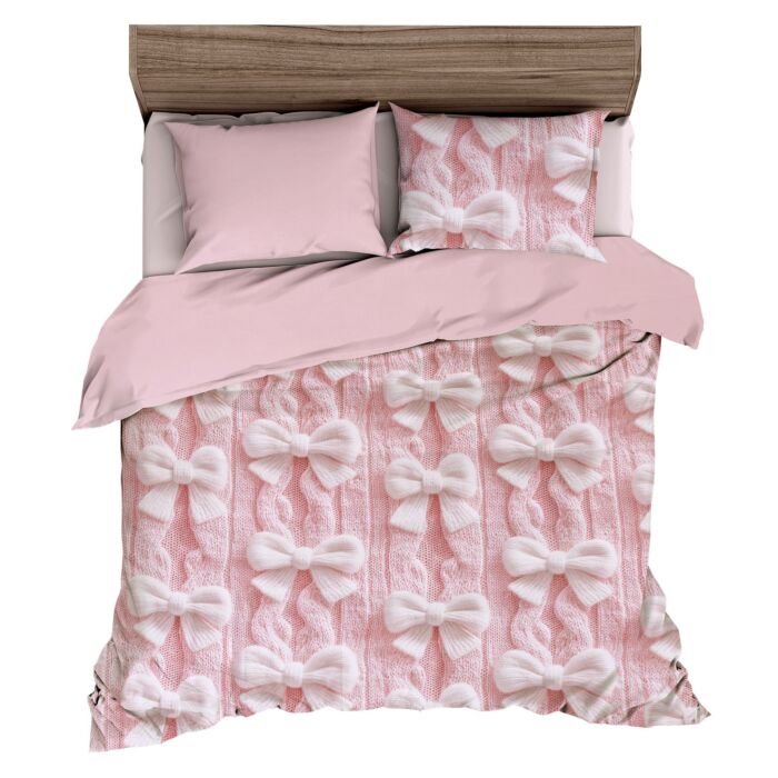Parure de lit avec des nœuds 3D main product photo