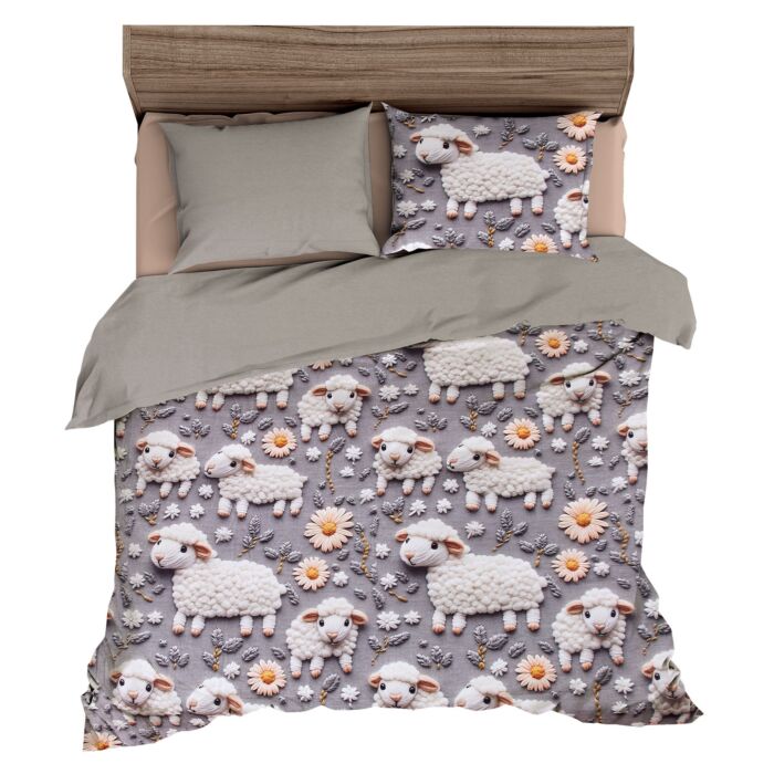 Parure de lit 5D moutons mignons main product photo