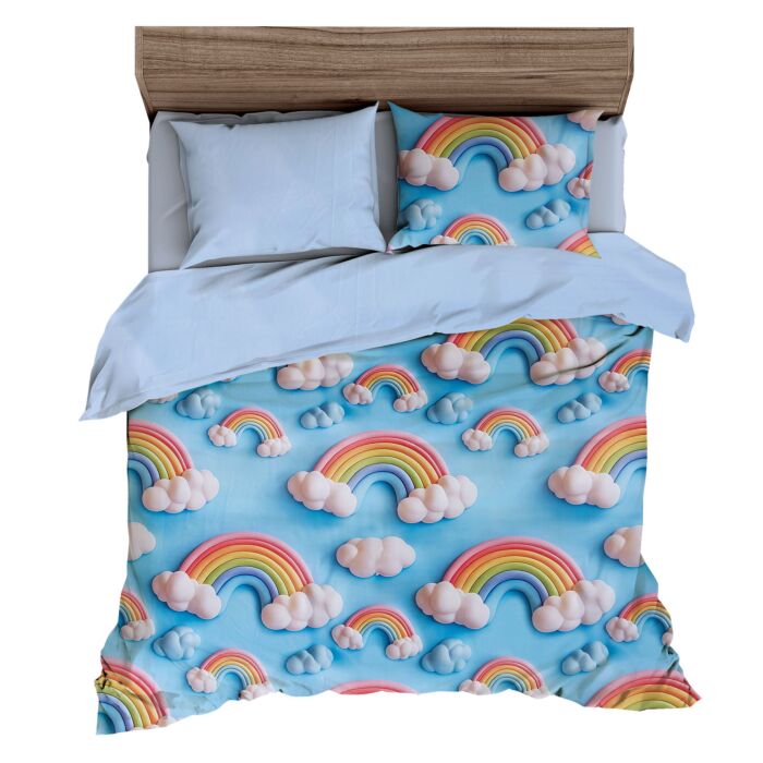 Parure de lit arc-en-ciel main product photo