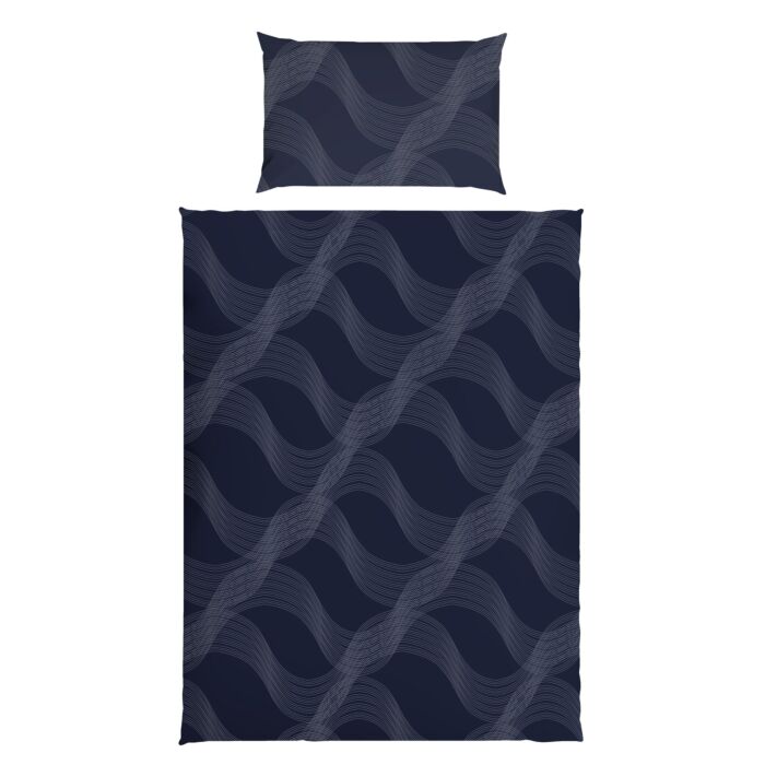 Linge de lit au motif ondulé moderne