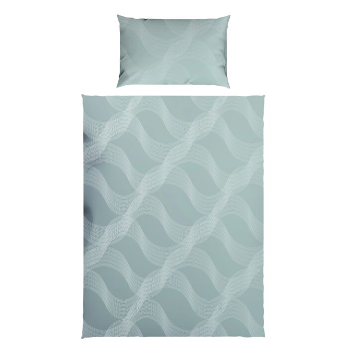 Linge de lit au motif ondulé moderne