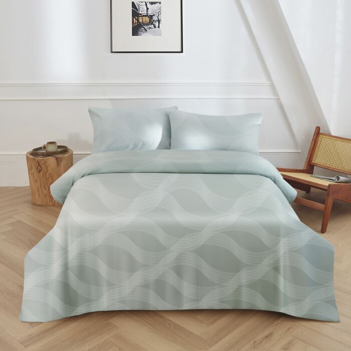 Linge de lit au motif ondulé moderne