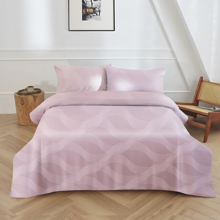 Linge de lit au motif ondulé moderne