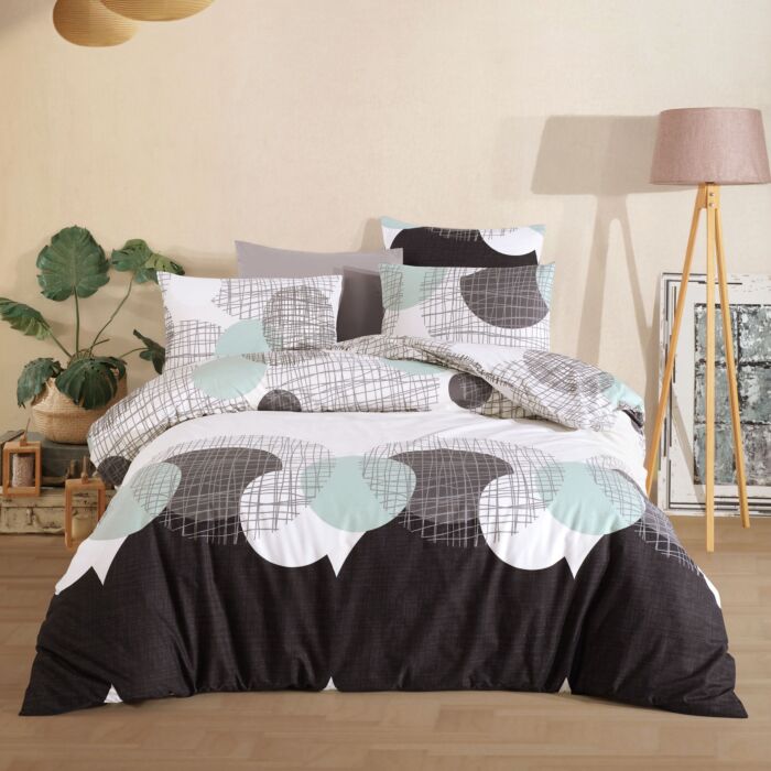 Garnitur «Jadore» mit einem grafischen Design , mint