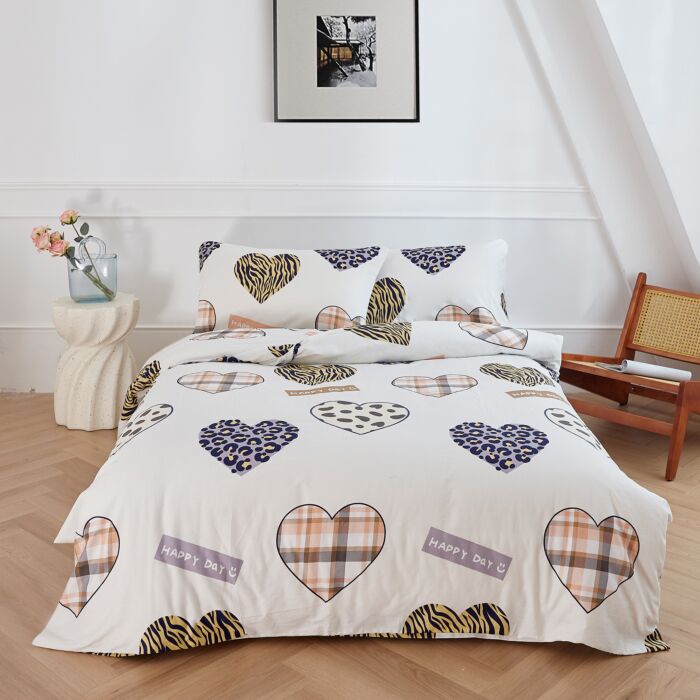 Bettwäsche mit modernem Patchwork-Design
