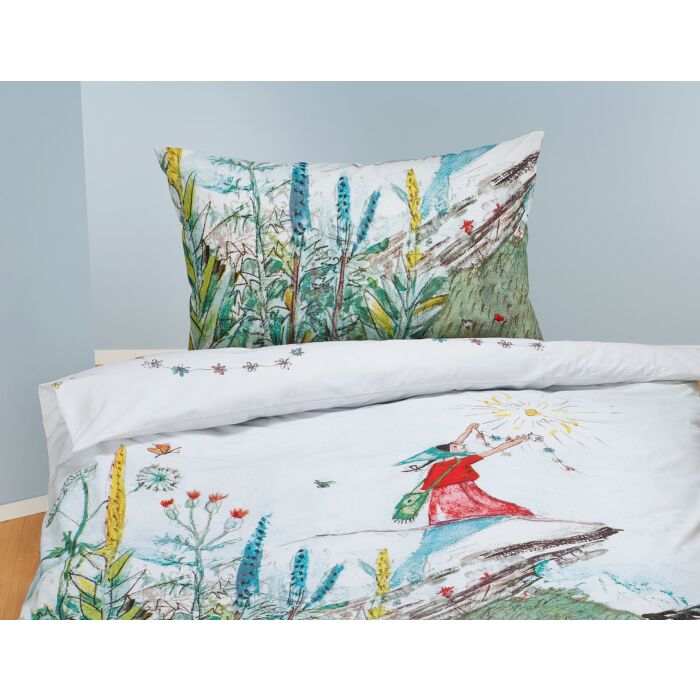 Parure de lit «Flurina» sur prairie printanière