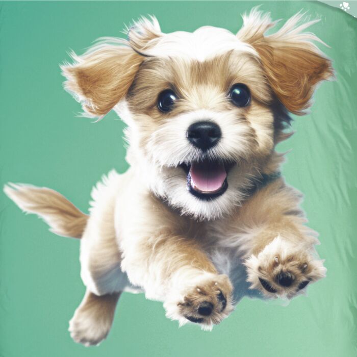 Parure de lit avec chien mignon