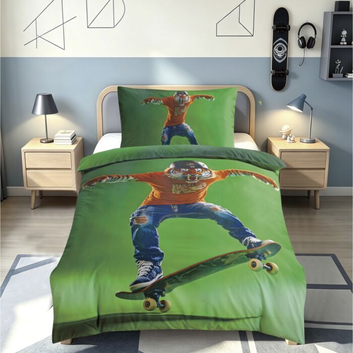 Linge de lit au motif skate