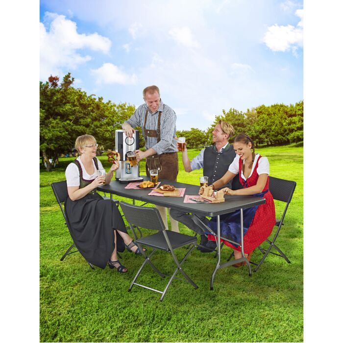 Table pliante avec 6 chaises «Fiesta»
