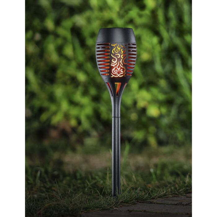 Torches solaires, 4 pièces, 10 LED