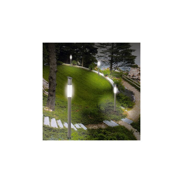Lampes solaires sur pied LED, 4 pièces