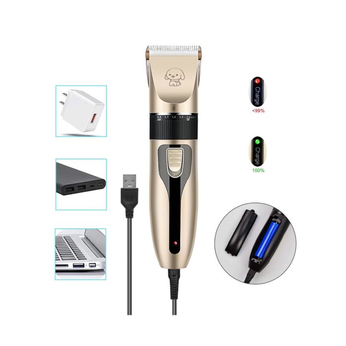 InnovaGoods Set de tondeuse pour animaux «Pet Grooming», 9 pièces